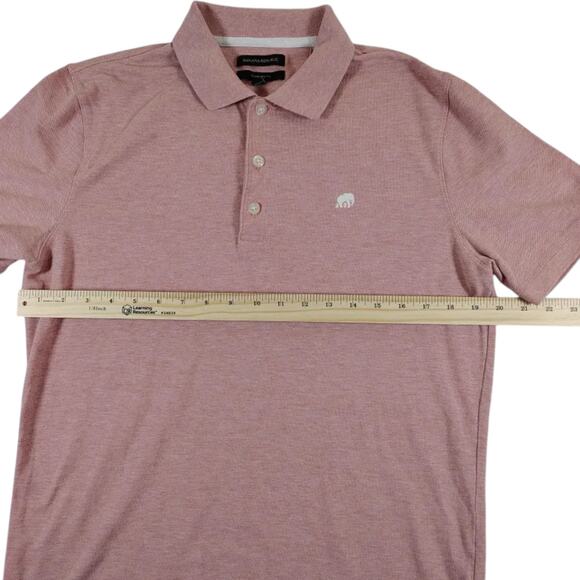 Banana Republic Men's Polo Heather Red - Elephant Logo - Size: Medium - Picture 5 of 6